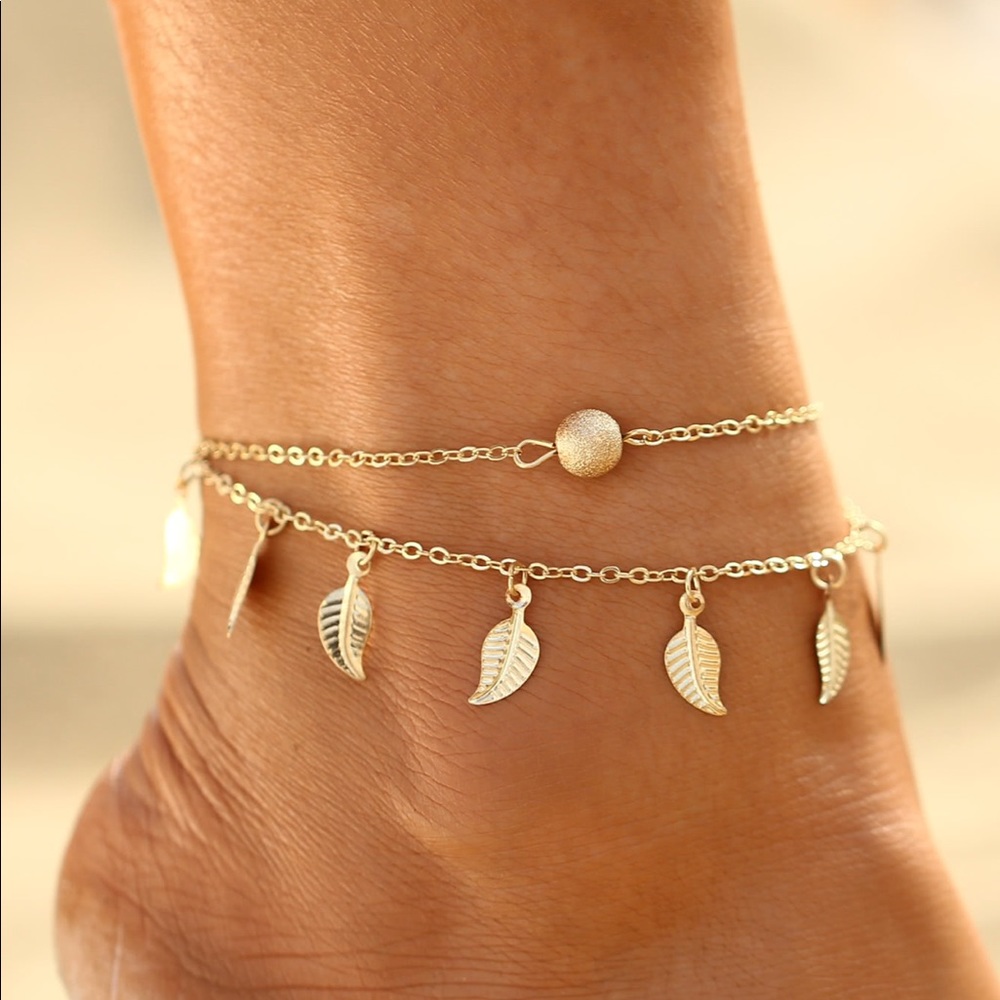 🆕Fashion Leaf Decorated Anklet